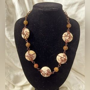 Jasper With Copper Wire Wrapping Make This A Amazingly Stunning Fall Necklace.